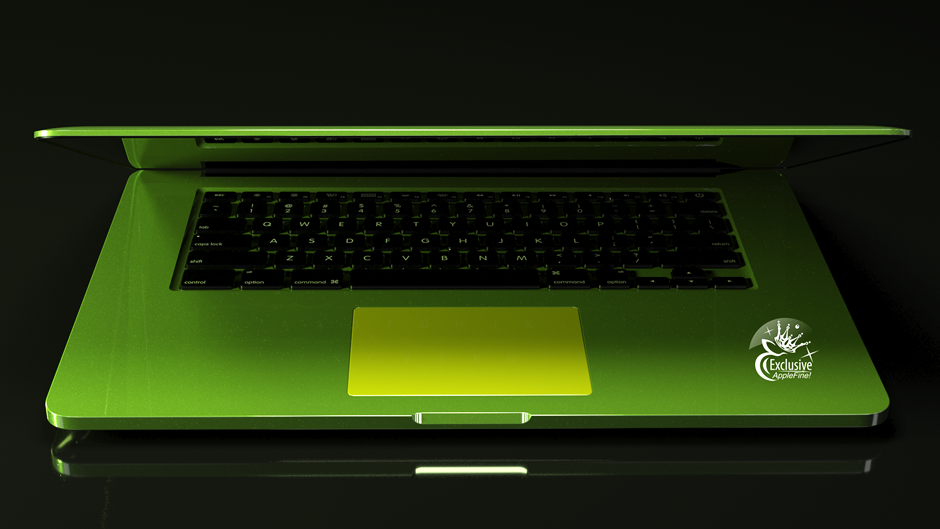 Купить эксклюзивный MacBook Pro зеленый